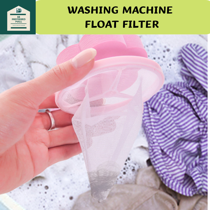 Floating Lint Filter Mesh Bag Floating Washing Machine Filter Net ...