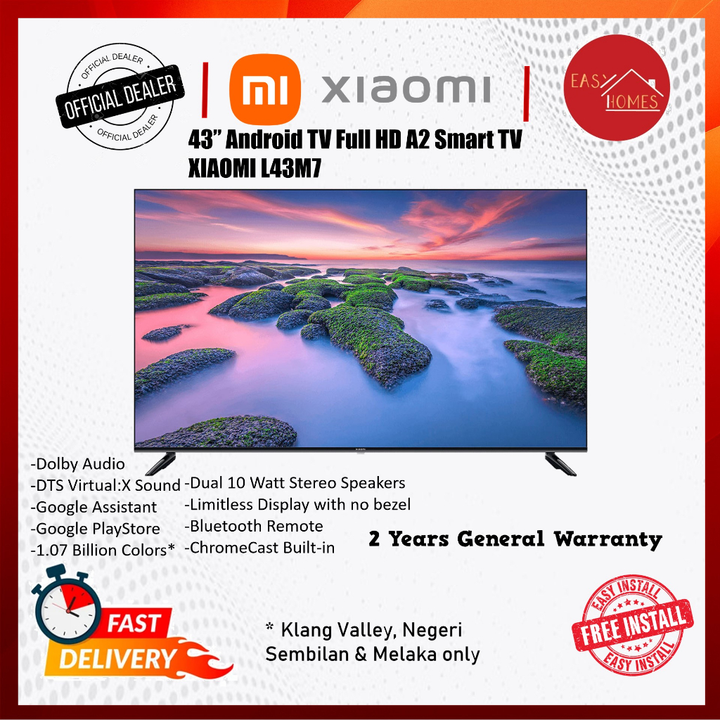 Xiaomi Mi P1 (43") Android 4K UHD LED TV [2 Years on-site Warranty ...