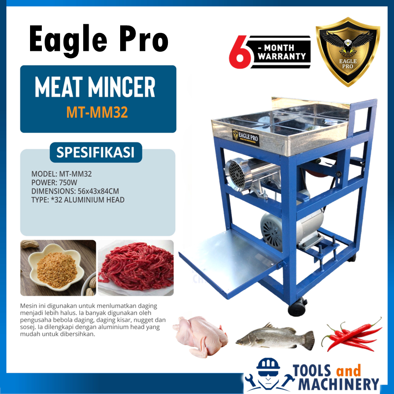 Eagle Pro Industrial Meat Grinder Mincer Chopper Mesin Pengisar Daging