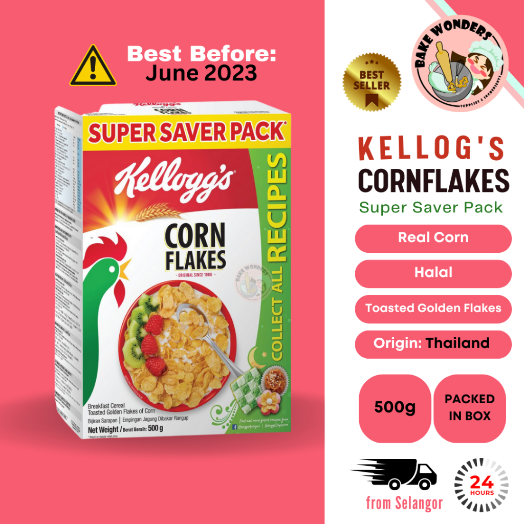 Kellogg’s Cereal Kellogg's Corn Flakes Kelloggs Super Saver Pack 500g