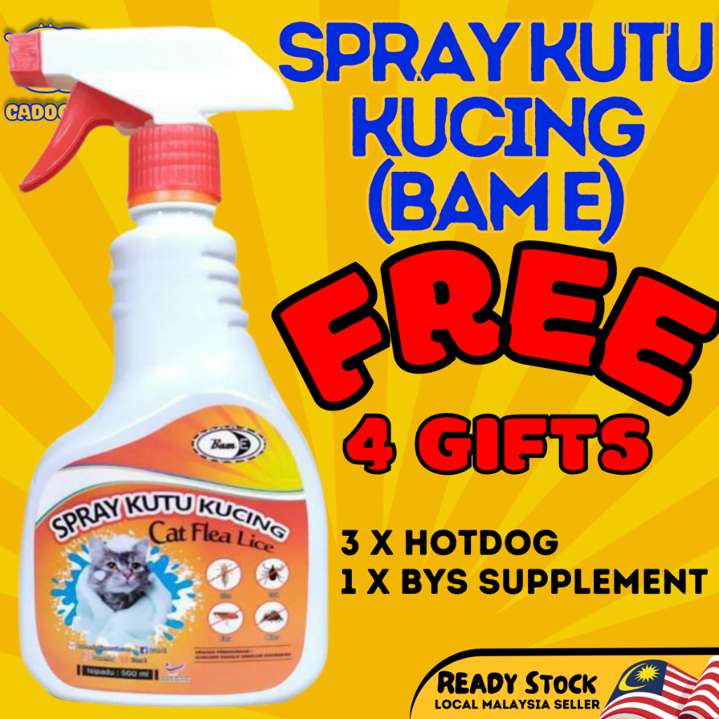 Ubat kutu kucing paling berkesan spray kutu kucing organik cat spray
