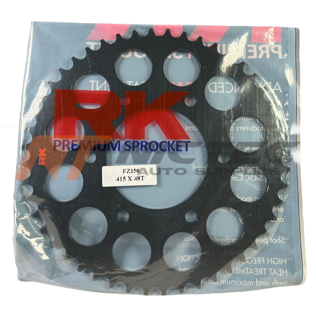 RK TAMASHII SPROCKET 415 HARDEN STEEL BLACK Y15ZR Y16ZR FZ150 14T15T