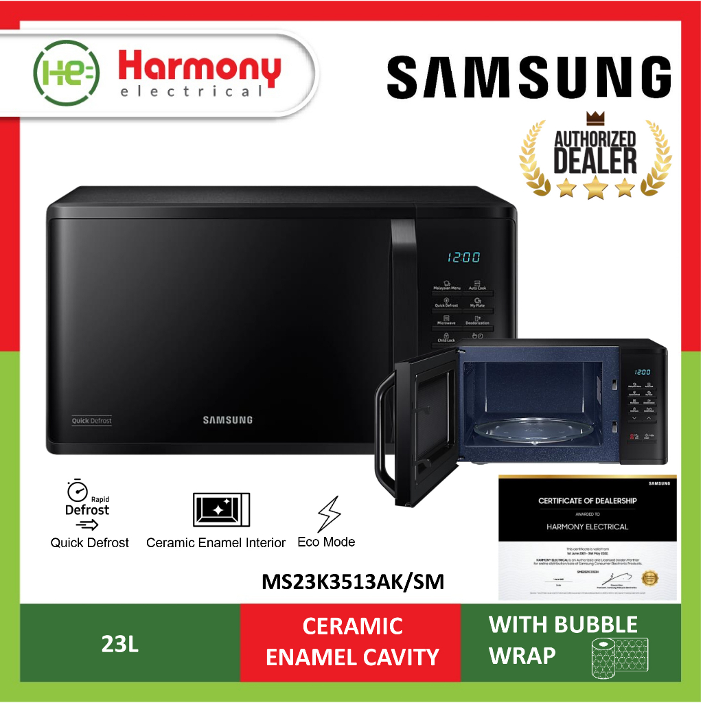 (BEST SELLER !!) SAMSUNG 23L Microwave Oven with Quick Defrost