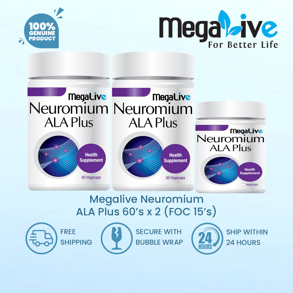 MEGALIVE Neuromium ALA Plus (2x60's + 15'S) | Shopee Malaysia