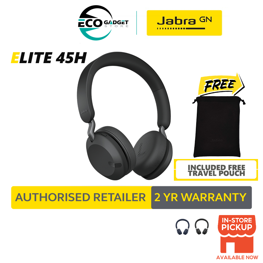 Jabra Elite 45h On-ear wireless headphones - Passive noise