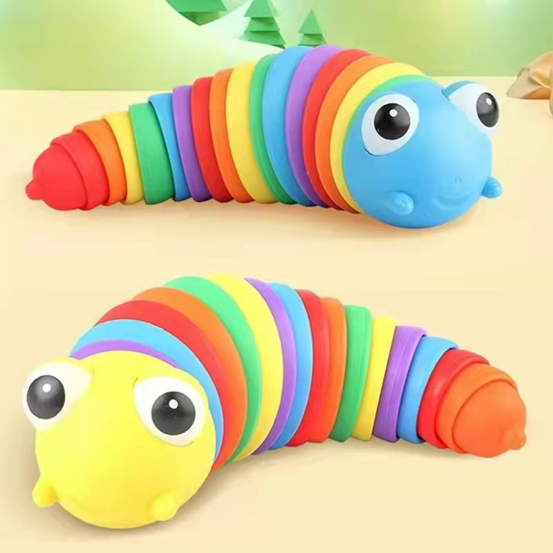 Taiyin Keyboard Clicker Fidget Toys - 4 Pack Macaron Color Stress Relief Keychain Buttons