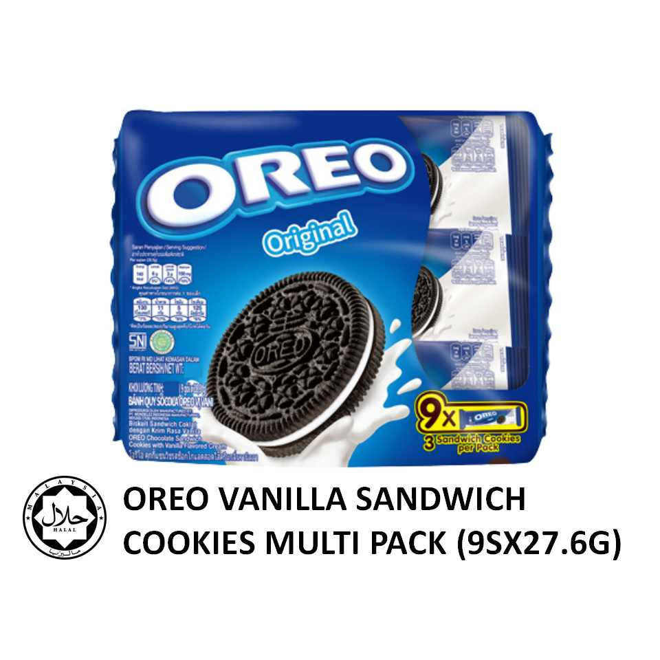 OREO Chocolate Vanilla Sandwich Cookies Multi Pack (9SX27.6G) | Shopee ...