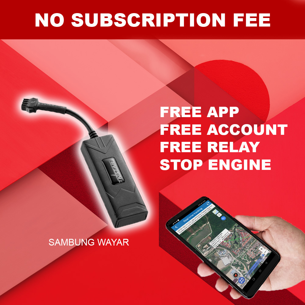 TKSTAR GPS Tracker GPRS GSM Locator for Car Bike Truck Lorry Stop Engine Function FREE APP 12V