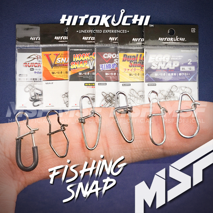 [MSF] Hitokuchi Casting Snap Series | Egg Snap Dual Lock Crosslock Hook ...