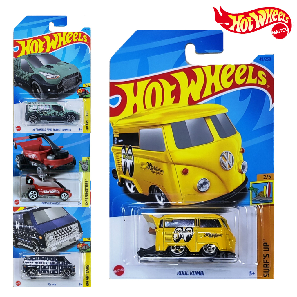 Hot Wheels 4 In 1 Gift Set (KOOL KOMBI YELLOW) Shopee Malaysia