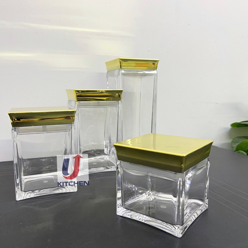 Acrylic Air Tight Food Container / Balang Bekas Kedap Udara Kitchen ...