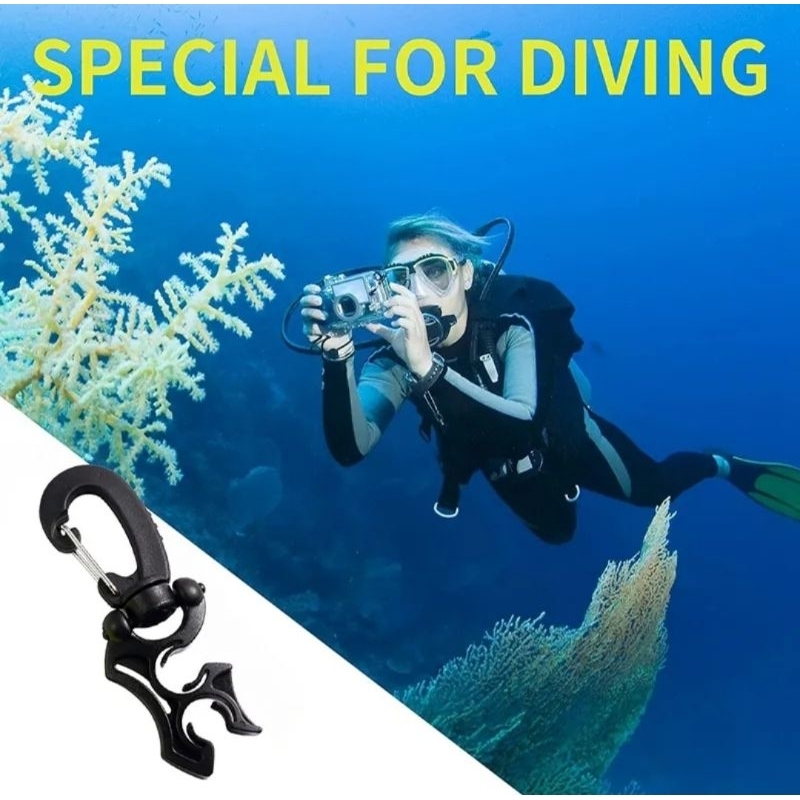 Scuba Diving Underwater Plastic Hose Holder Double BCD Hose Holder With ...