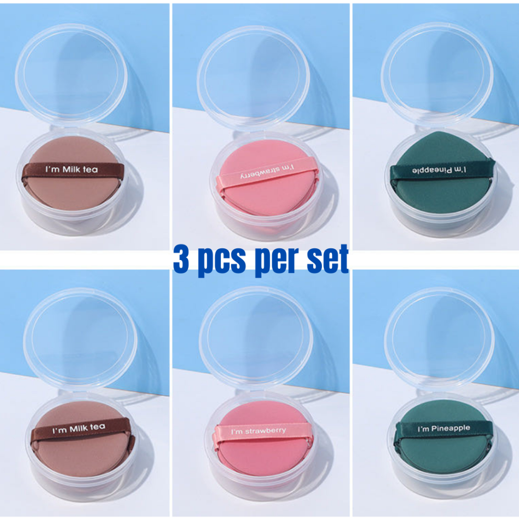 【𝗠'𝗦𝗜𝗔 𝗦𝗛𝗜𝗣 𝗢𝗨𝗧 𝟮𝟰𝗛𝗥𝗦】The Beauty Street 3pcs Magic Element Powder Puff ...