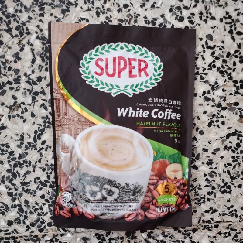 Super White Coffee Charcoal Roasted Heritage 3 in 1 (5 sachets ...