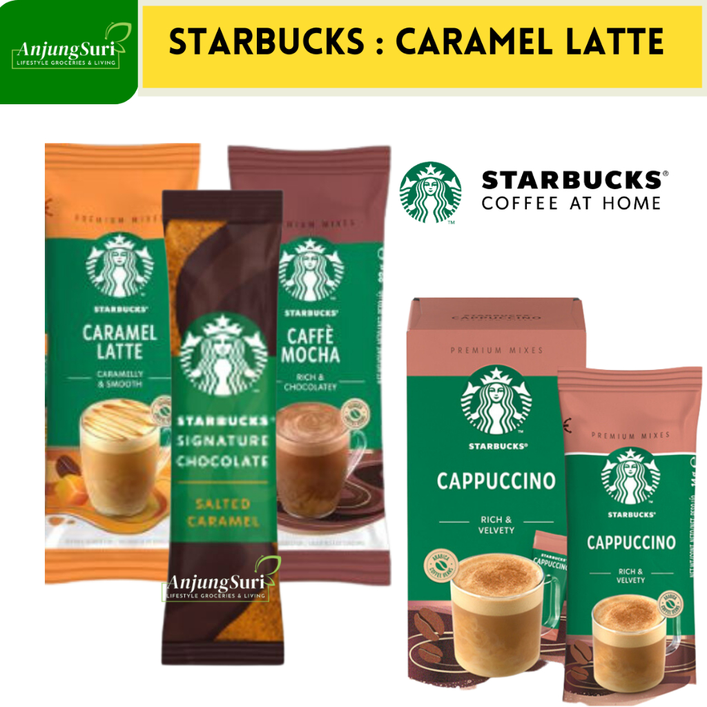 Starbucks at Home Premium Instant Coffee Salted Caramel Latte Mocha