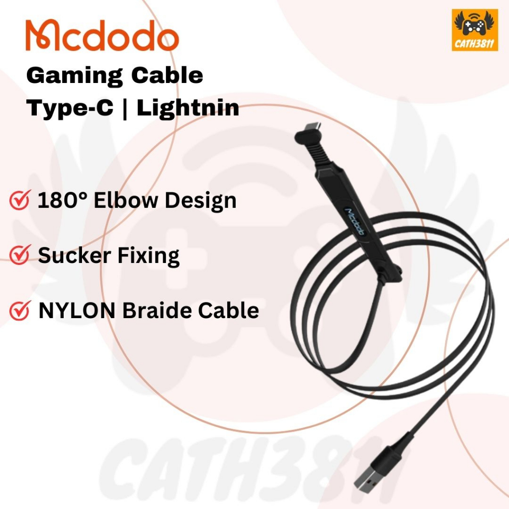 Mcdodo Gaming USB Charging Cable iP CA 489 /Type-C CA 490 Shopee