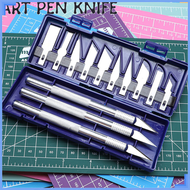 13Pcs Art Pen Knife Carving Knife Craft Sculpture Cutter Art Craft Knife Pen DIY Carving Knives
