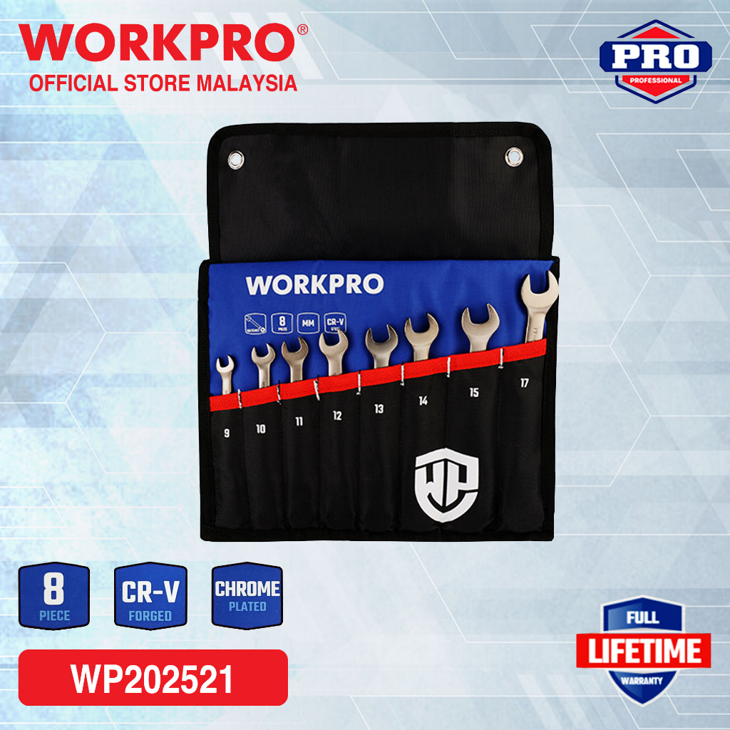 WORKPRO Flexible Ratcheting Combination Wrench Set (8 Pcs) Shopee Malaysia