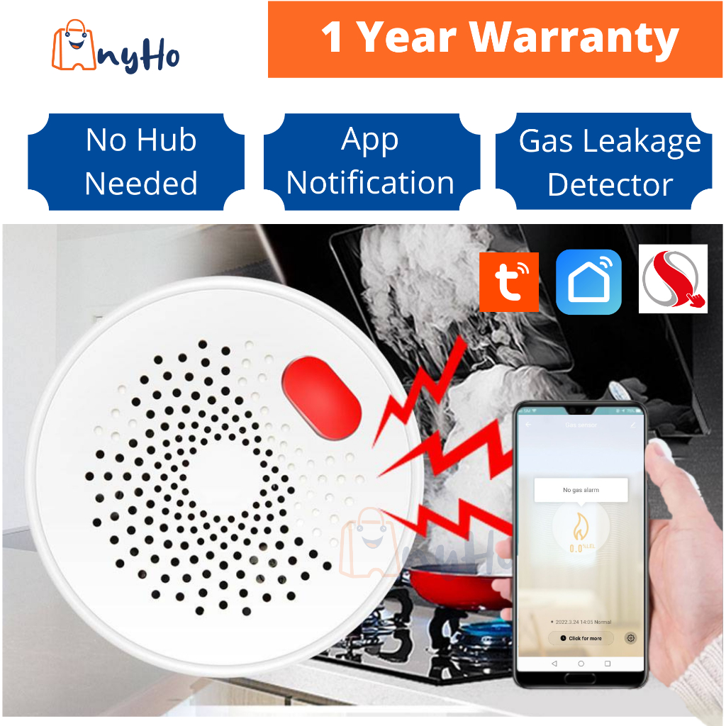TUYA SMART WORLD WIFI Wireless Gas Leakage Detector Combustible Natural