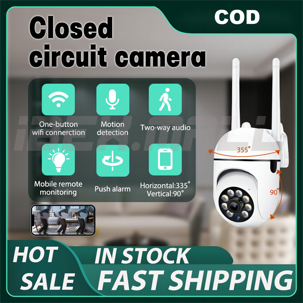 WiFi IP Camera Night Vision 2.4G Dual-band Video Surveillance Security ...