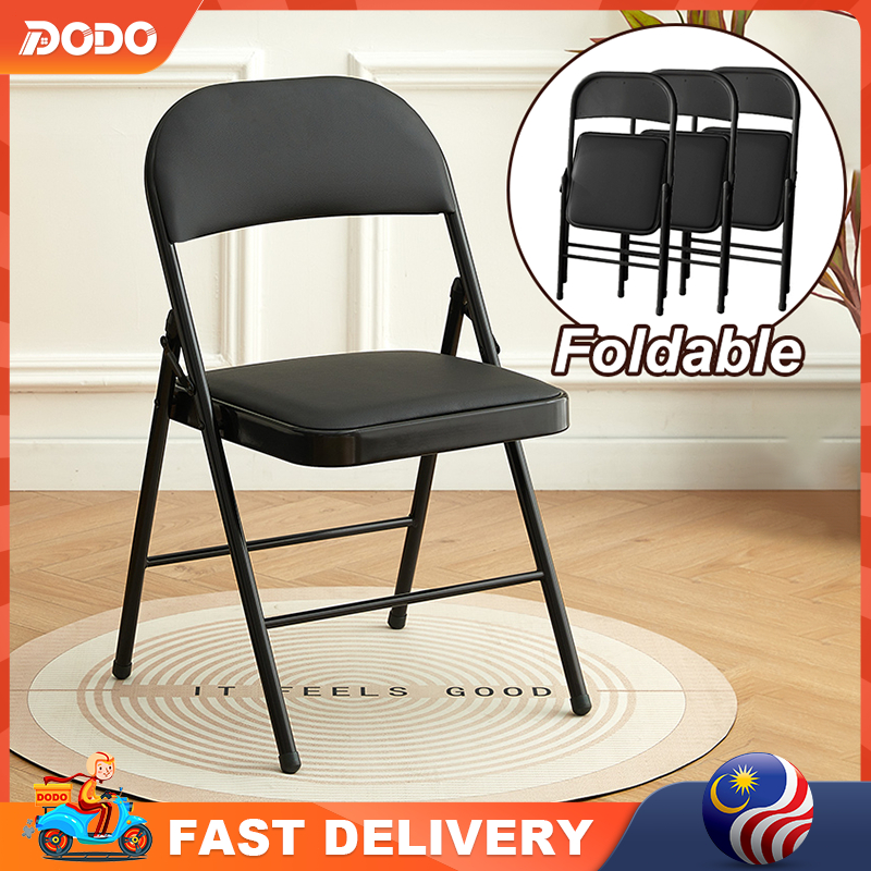 【NEW】Foldable Chair With Cushion Office Meeting Conference Chair Study