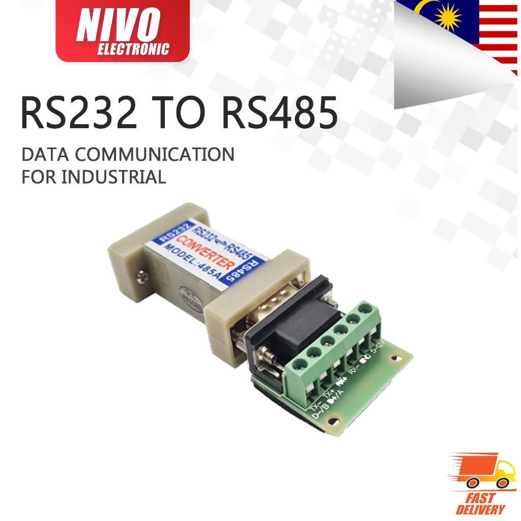 RS232 TO RS485 485A DATA COMMUNICATION PRODUCT FOR INDUSTRIAL | Shopee ...