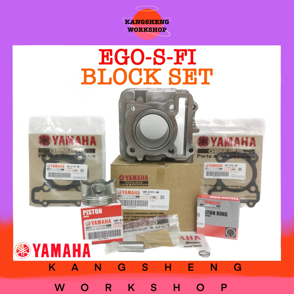 Yamaha Ego S Fi Block Set Original Cylinder Kit Set Fuel Injection Shopee Malaysia 1757