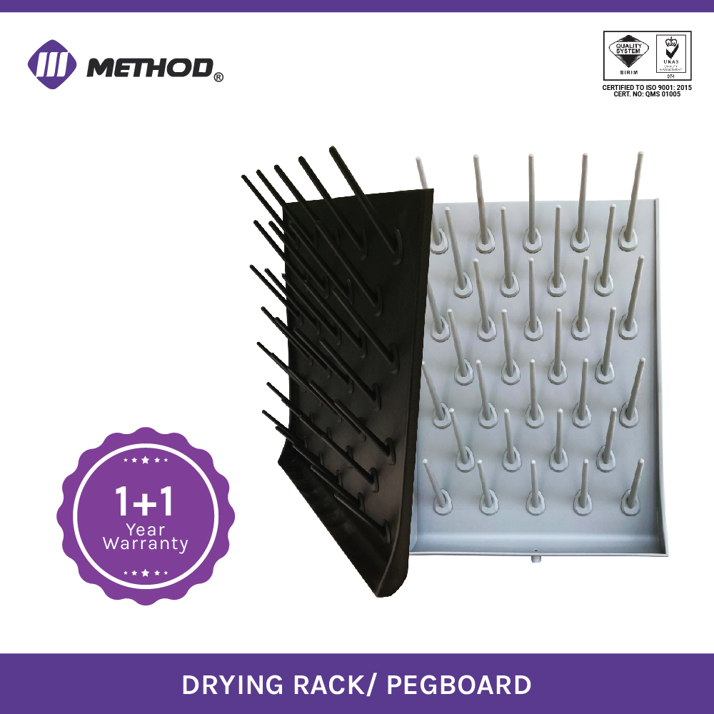 Laboratory Polypropylene Chemical Resistant Pegboard Drying Rack for
