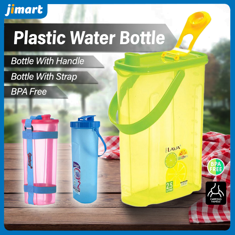 Jimart Tumbler Water Container Plastic Water Bottle BPA FREE With Strap ...