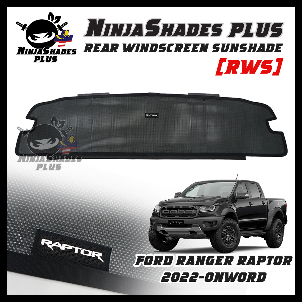 NinjaShades PLUS Ford Ranger Raptor 2022-2023 [RWS] REAR Windscreen Car ...