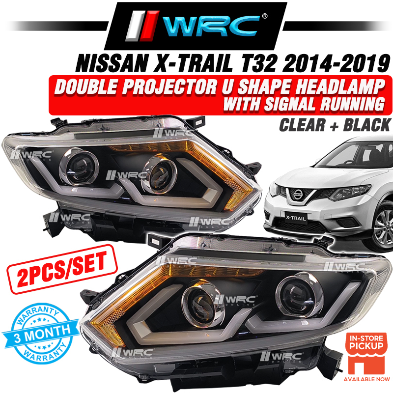 Nissan XTrail T32 2014 2019 Double Projector U Shape Headlamp With