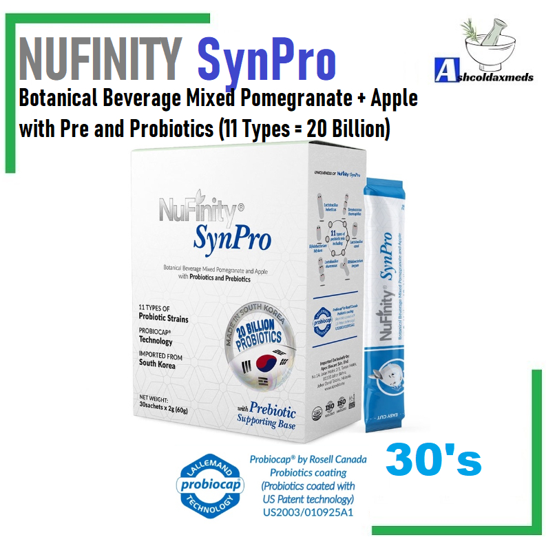 Nufinity SynPro Botanical Beverage with Probiotics and Prebiotics [30 ...