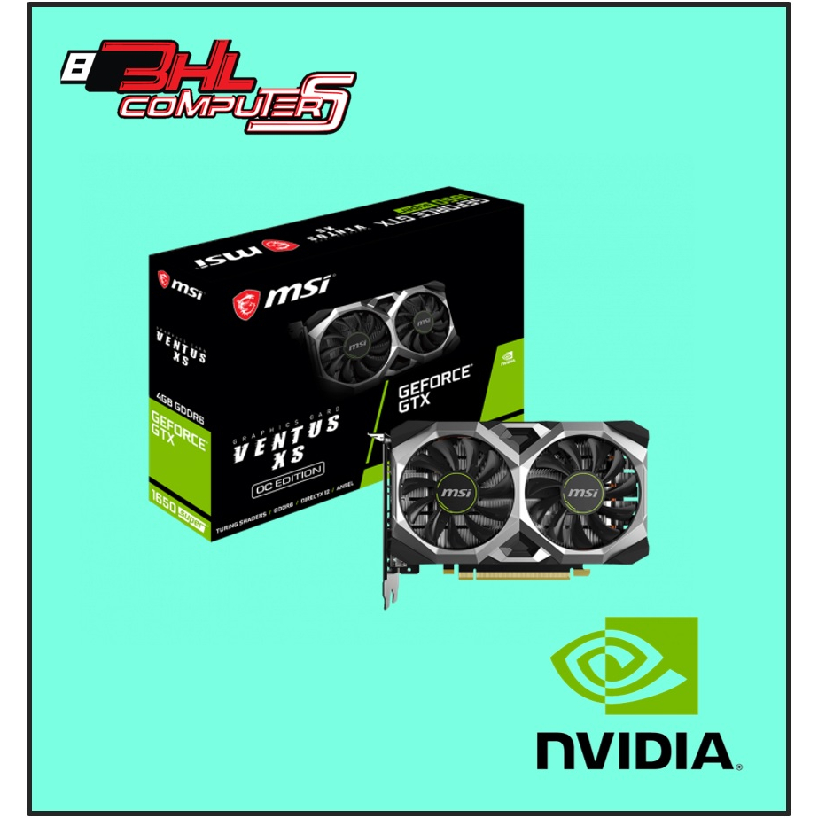 MSI NVIDIA GEFORCE GTX 1650 VENTUS XS 4GB GDDR6 OC (DISPLAY PORT 