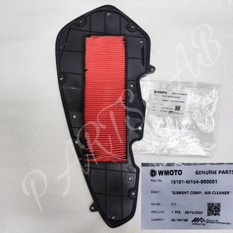 WMOTO RT3 RT3S AIR CLEANER AIR FILTER ORIGINAL WMOTO 16101-M154-000001 ...