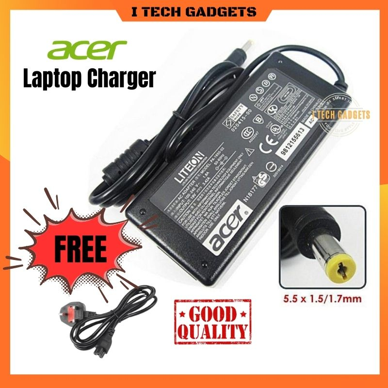 ITECHGADGETS ACER Laptop Charger Acer Aspire E11 E14 E15 E17 V5 V3 E1