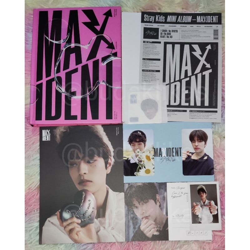 スキズ　straykids maxident shopee コンプ STRAY KIDS Mini Album MAXIDENT Shopee Limited Official Photocard