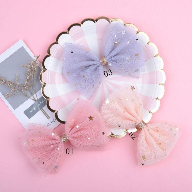 LZ Klip Riben Hiasan Rambut Comel Cute Bow Girls Hair Clip Children ...