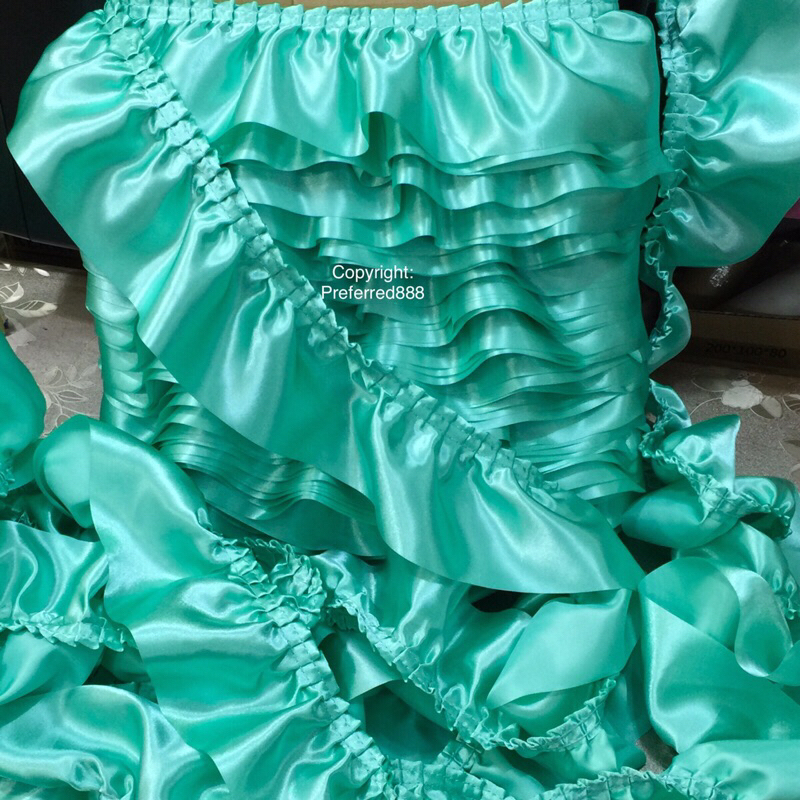 ️ ROPOL / RAPUN RENDA Kedut Siap * RUFFLE LACE * jenis Kain SATIN ...