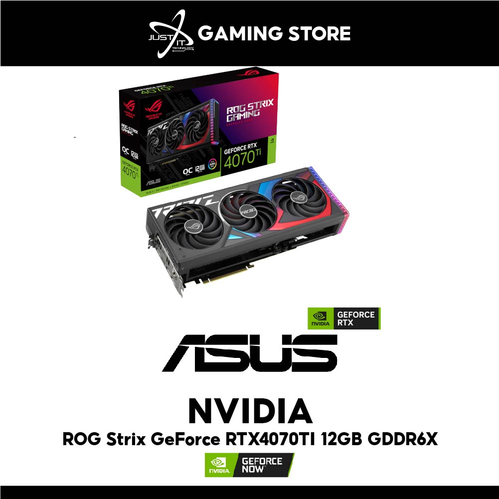 ASUS ROG STRIX GEFORCE RTX4070TI OC 12GB GDDR6X 192BIT VGA CARD ...