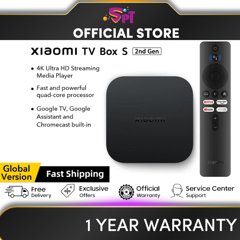 Global Version Xiaomi Mi TV box s 2nd gen 4K Ultra HD BT5.2 2GB 8GB
