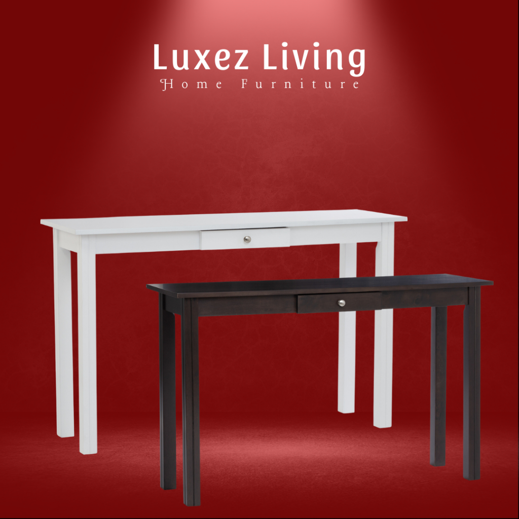 LUXEZ 4 Feet Nancy console table in Dark Chestnut colour Make Up Table