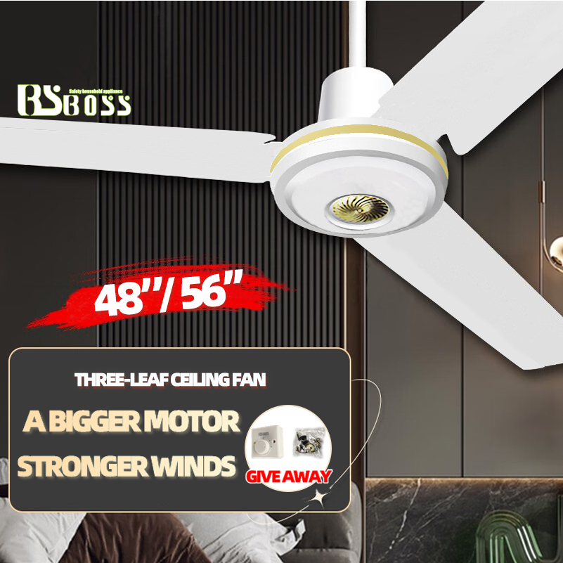 BSBOSS 3 Blades Ceiling Fan 48" 56" With Regulator Shopee Malaysia