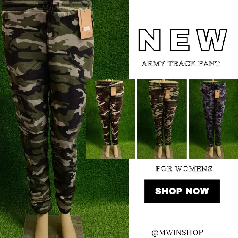 Mwin Shop Army Track Pants For Women s Shopee Malaysia