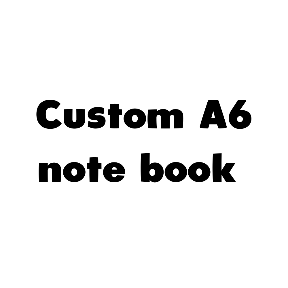 Custom Design A6 Note Book Shopee Malaysia