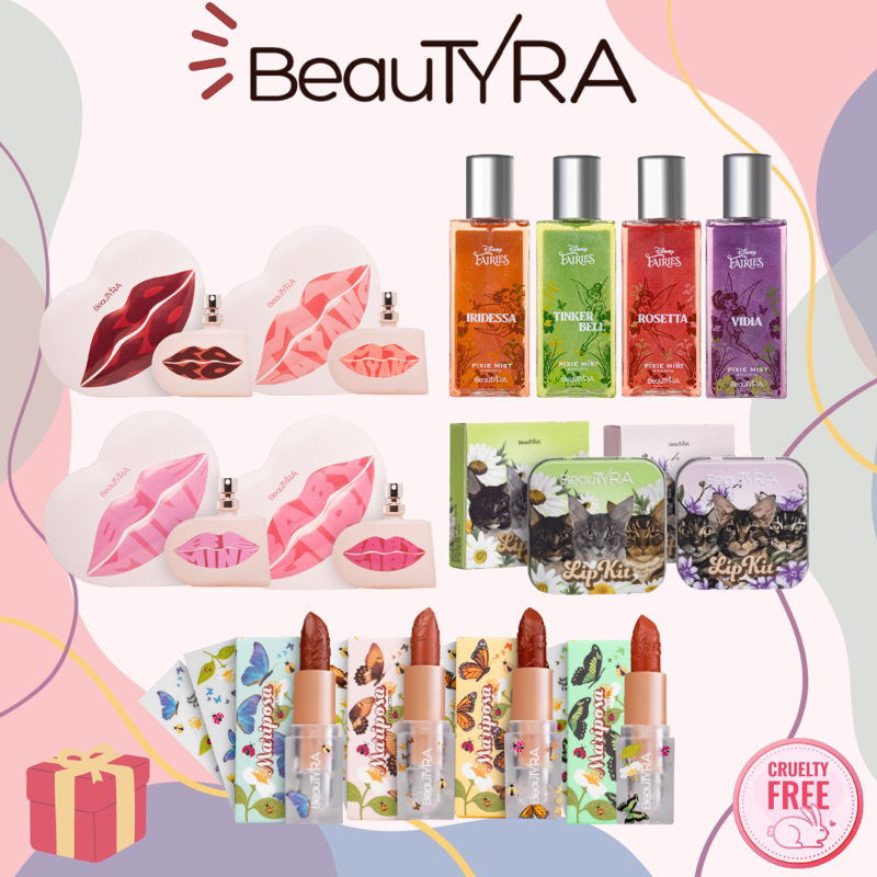 [READY STOCK] BeauTyra Mariposa Matte Lipstick Meow Meow Lip Kit