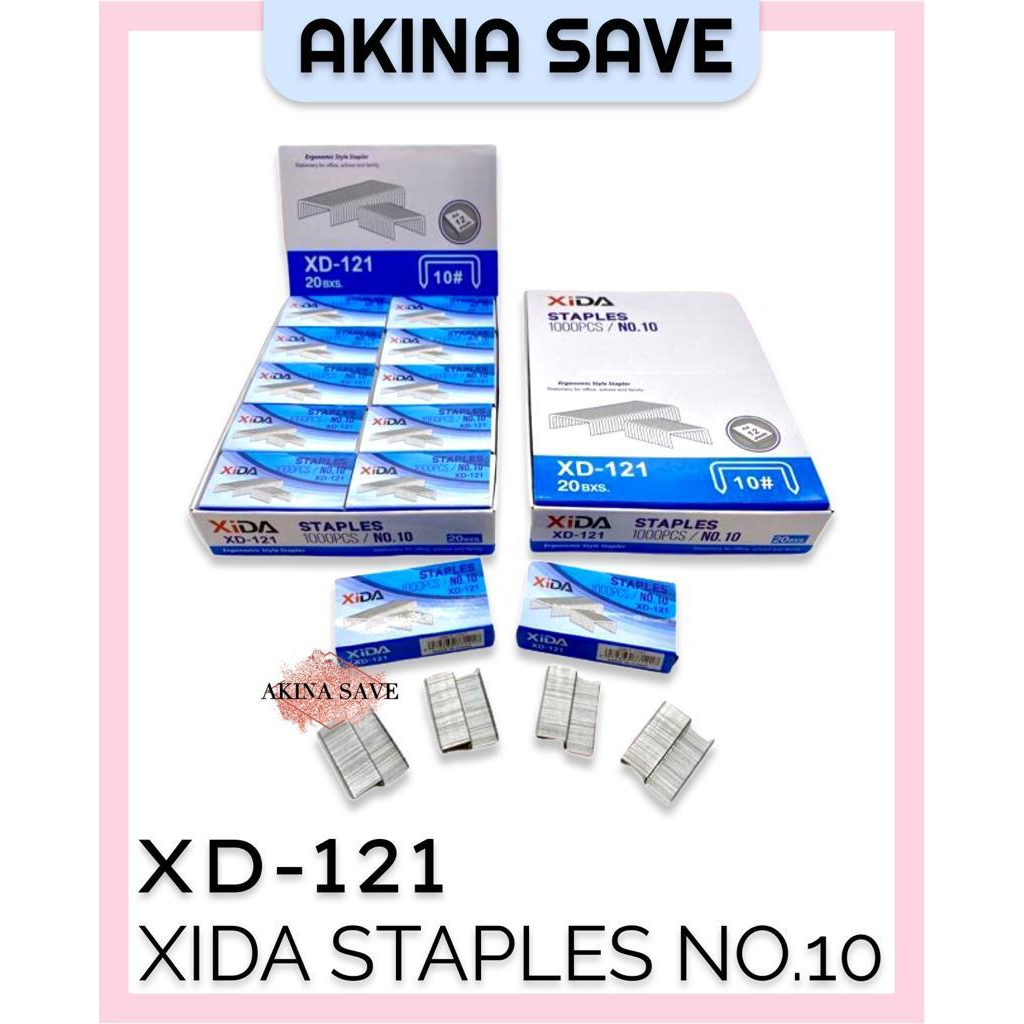 AKINA SAVE 20’s XIDA Stapler Refill / Staples Ubat kokot NO.10 / NO.10 ...