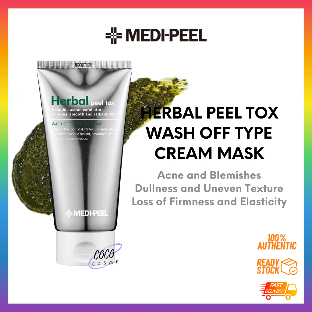 MEDI-PEEL Herbal Peel Tox Wash Off Cream Mask 120g | Shopee Malaysia