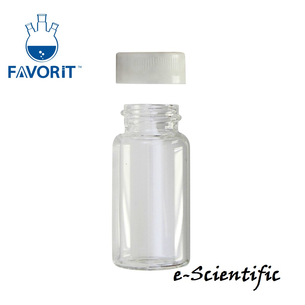Scintillation vial, White Phenolic screw cap with CorkBacked Aluminum