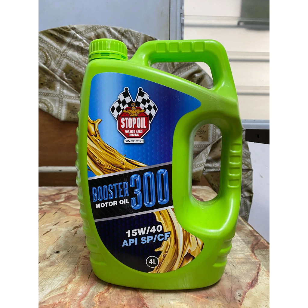 STOP OIL Booster 300 Engine Oil 15W-40 (4L) | Shopee Malaysia