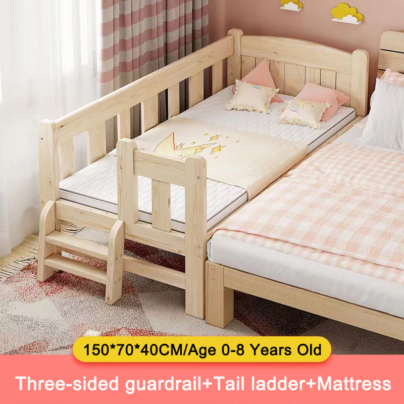 [Balakong ship]Solid Wood Crib Baby cot bed Katil Baby Children